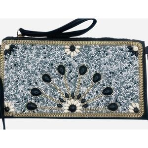 Coco & Carmen Beaded Crossbody Bag 9.75” x 5”